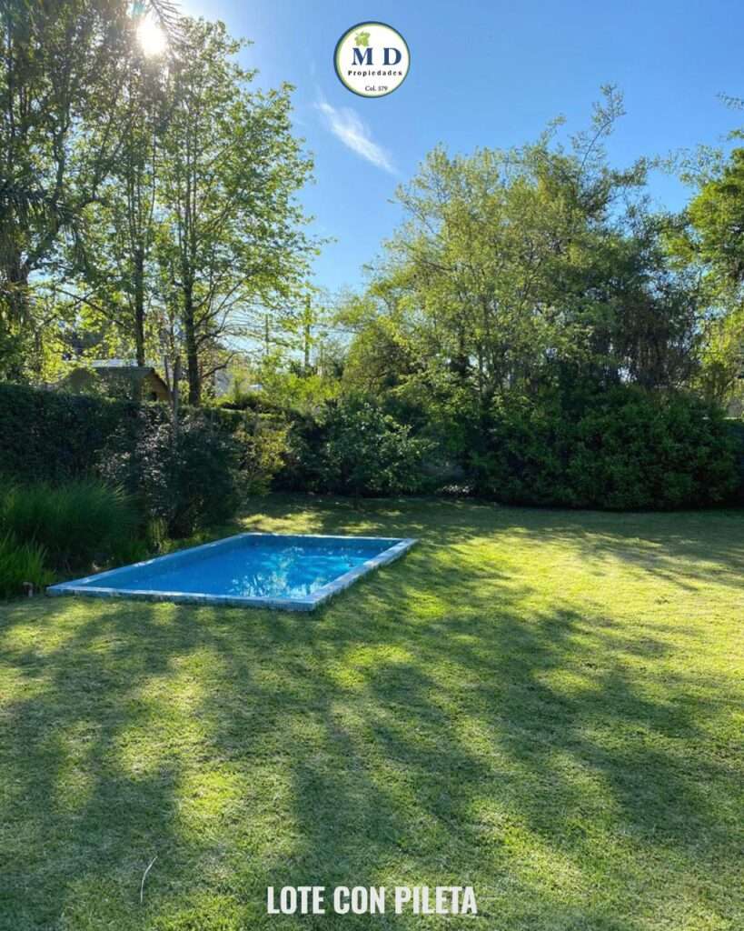LOTE PARQUIZADO CON PILETA